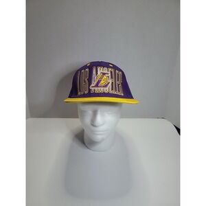 Los Angeles Lakers Snapback Hat‎ NBA Licensed One Size Fits All Purple/Yellow